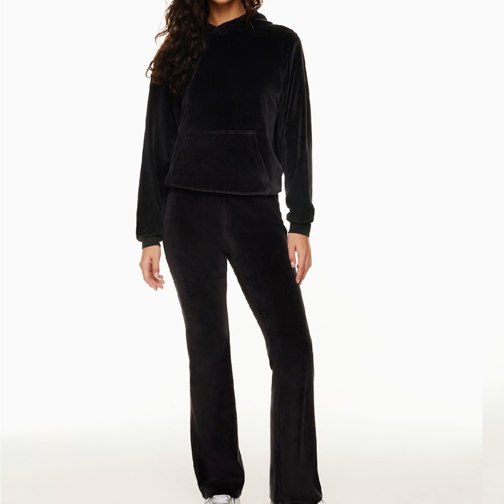 TNA Black Velour Pantsuit Set